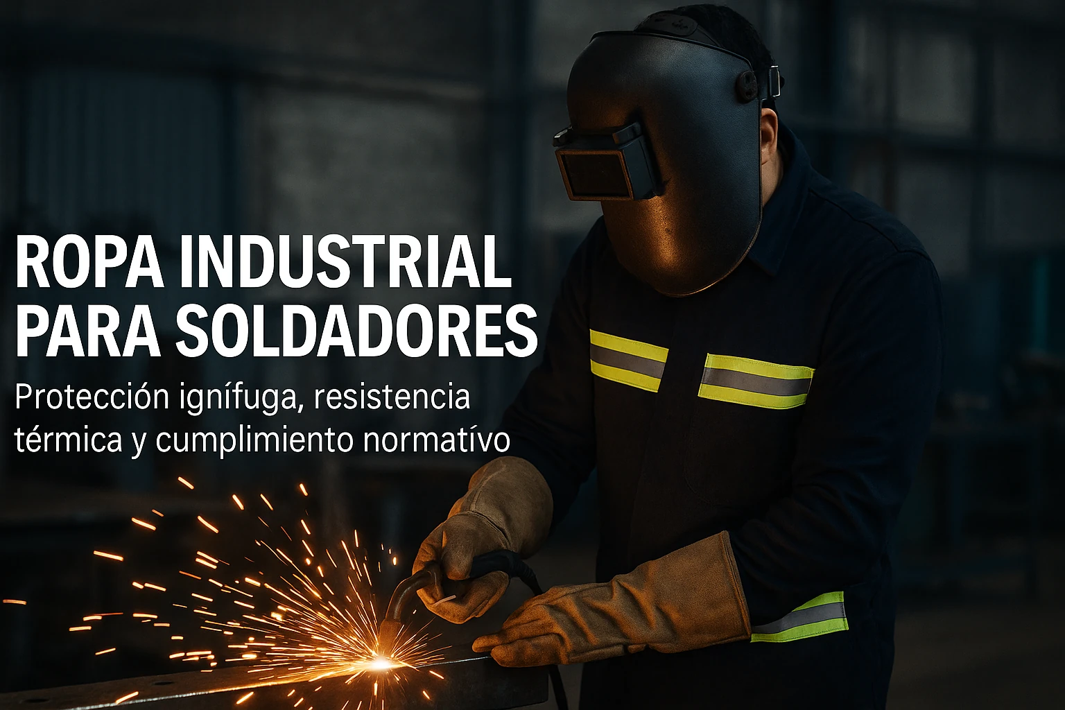 ¿Qué tipo de ropa industrial necesita un soldador?