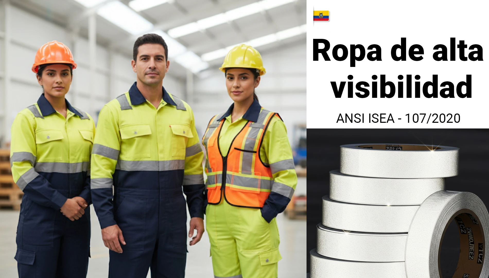 Ropa de alta visibilidad: normativa y usos por sector en Ecuador