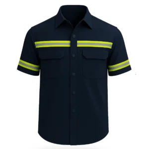 Camisa Tipo Columbia en Tela Spandex con Cinta Reflectiva