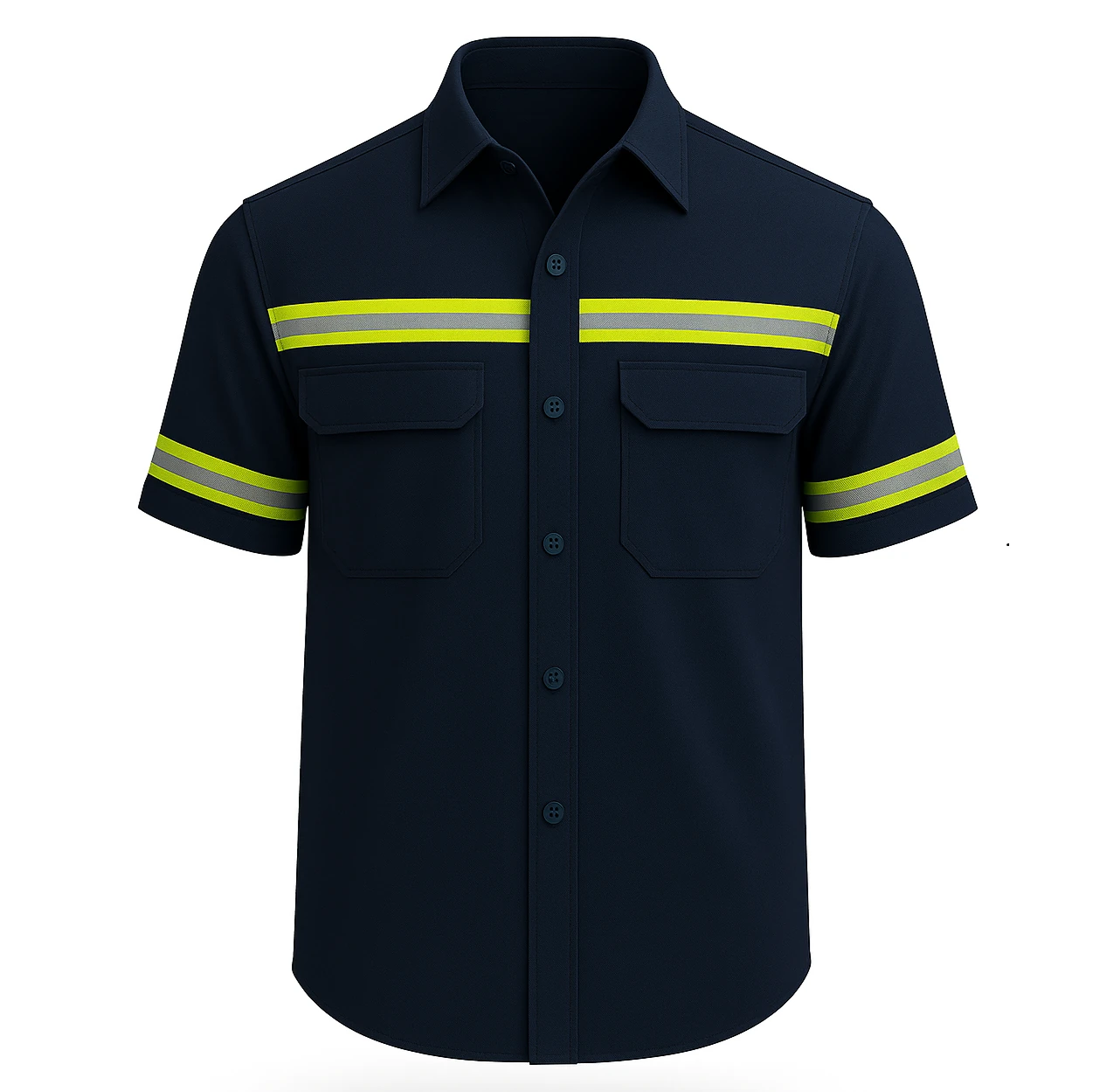 Camisa Tipo Columbia en Tela Spandex con Cinta Reflectiva