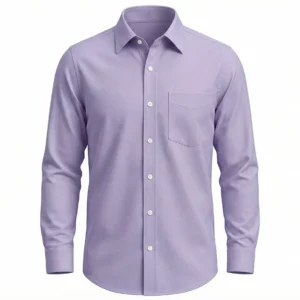 Camisa de oficina Oxford Lila pastel