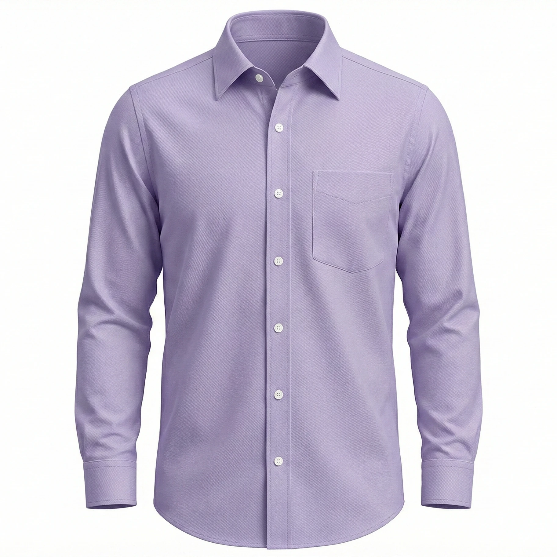 Camisa de oficina Oxford Lila pastel