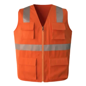 Chaleco de Seguridad de Alta Visibilidad - Gabardina Reforzada y Cinta Certificada