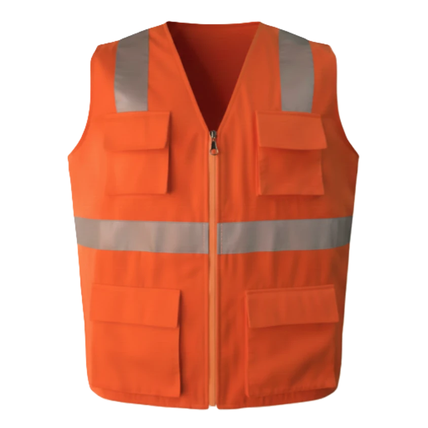Chaleco de Seguridad de Alta Visibilidad - Gabardina Reforzada y Cinta Certificada
