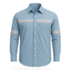 Camisa de trabajo con cinta reflectiva mangas largas