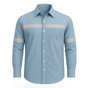 Camisa de trabajo con cinta reflectiva mangas largas